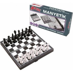 Resim NessiWorld 1050170 Manyetik Satranç-Tavla 2si 1 Arada -Okey 