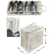 Resim Ayakkabı Saklama ve Taşıma Çantası (Çizgili Model) Shoe Tote 