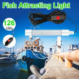Resim 1 adet USB Bağlantılı LED Balıkçılık Çekici Lambası, IP68 Su Geçirmez, Tekne Dış Mekan Balıkçılığı İçin Anahtar Kablo, PC Malzeme, Çalışma Voltajı ≤36V, Pil Olmadan Ürün, Balıkçılık Aksesuarları 