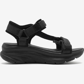 Resim Skechers D'LUX WALKER - PRETTY FIELD Women Siyah Sandalet Yürüyüş AyakkabısıKadın 