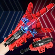Resim Kol oyuncaklı Spider-Themed Web Shooter Eldivenleri - Çocuklar için Eğlenceli Eğitici Rol Oyun Seti, Komik Kitap Stili Tasarımıyla Dayanıklı Plastik Launcher Eldivenleri, Kırmızı Eldivenler ve Kol Oyuncakları Dahil, Eğitici Rol Oyunu | Web Desenli Eldiven | Etkileşimli Oyun Seti, Spider Eldivenleri 