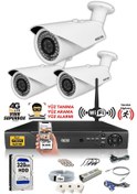 Resim IDS DS-2073HD-W-SET3-320 3 Kameralı 1080P Full HD 5 MP Sony Lensli Kamera Seti - 2073 
