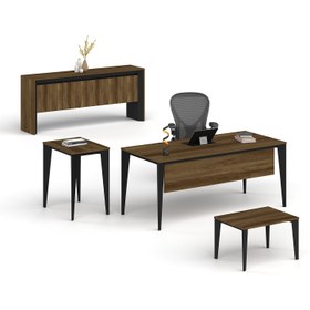 Resim Pierro Ofis Nepal Personel Ofis Takımı - 160cm / Barok - Siyah 