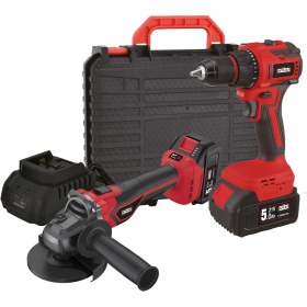 Resim Attlas ATBL 21 2'li Kömürsüz Akülü Set Matkap + Taşlama 2 x 5.0Ah Akü - A0104099 