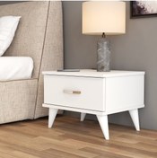 Resim Tanmob Komidin 1 Çekmeceli Beyaz - Kmd0101 