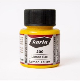 Resim Karin Hat Mürekkebi 45Ml Limon Sarı 200 
