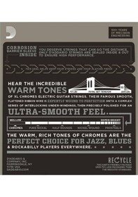 Resim D'addario Ecg23 Chromes Elektro Gitar Teli 10-48 