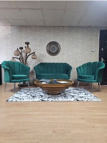 Resim ZAFİR İstiridye Takım Krom Kaplama Sivriltme Ayak Çay Seti Koltuk Takımı 