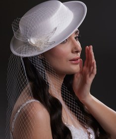 Resim Fileli Beyaz Gelin Şapkası – Vintage Stil Nikah & Söz Aksesuarı | El Yapımı Özel Tasarım 