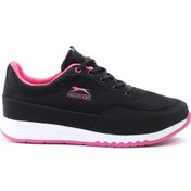 Resim Slazenger ANGLE I Kadın Siyah / Fuşya Günlük Spor Ayakkabısı 