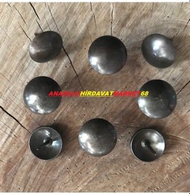 Resim 22 MM Rustik Kahve Renk Kabara Raptiye Koltuk Çivisi 30Adet 