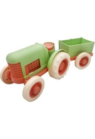 Resim Let's Be Child Römorklu Sürtmeli Plastik Traktör LC-30878 Açık Yeşil-Turuncu 