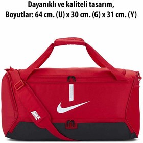 Resim Nike Spor Çantası B7 (M) 60 LT 64(U)x30(G)x31(Y) Unisex Spor ve Seyehat Çantası NK8090RS-KIRMIZI 