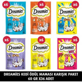 Resim Dreamies Karışık Paket Kedi Ödül Maması 36 x 60 G 