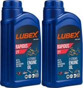 Resim Lubex Rapidus 2t 1 L 2 Zamanlı Motosiklet Yağı (2 Adet) 