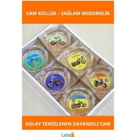 Resim Şık Dayanıklı Cam Küllük 36 Modern Tasarım 