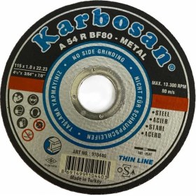 Resim Karbosan 115X1,0X22 Thinline Metal Kesici 
