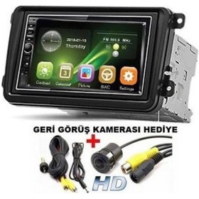 Resim Volkswagen Jetta Uyumlu Double Dın 7 İnç Dokunmatik Oto Teyp 