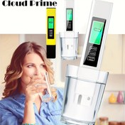 Resim Cloud Prime 3'ü 1 Arada Su Kalitesi Test Cihazı Kalem - Çift Renkli Arka Işık, TDS, EC, Sıcaklık için Dijital Ekran - Pille Çalışan, Yüksek Hassasiyetli 0.1, Şarj Edilemeyen Düğme Pil Dahil - Ev Kullanımı İçin İdeal 