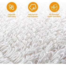 Resim Mulpex Zincir Dikiş Nemli Mop Yedeği Beyaz 10 Adet 50 CM 