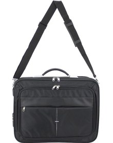 Resim Unisex 15.6'' Siyah Çelik Kasalı Laptop Evrak Bilgisayar Çantası 