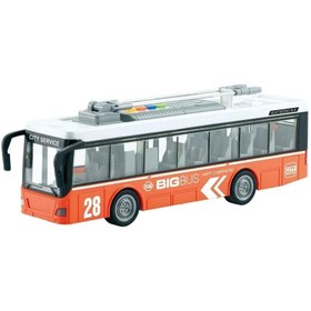 Resim Vardem Oyuncak Sesli ve Işıklı Elektrikli Otobüs Troleybüs 1:16 WY911A-B 
