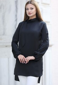 Resim Esilanur Trend Tesettür Tunik Siyah 