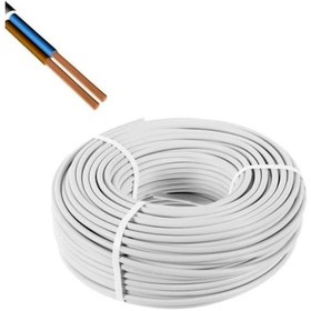 Resim Elektrik Kablosu 100 Metre 2X2.5 Ttr Cca Elektrik Kablosu Bahar 