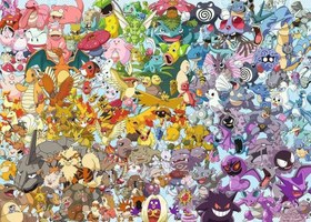Resim Ravensburger 1000 Parça Puzzle Pokemon 151660 