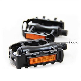 Resim Bisiklet Reflektörlü Pedalı Sağ Sol Takım Pedal Seti - SİYAH 