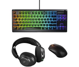 Resim SteelSeries Steelserıes Power Up Klavye Mouse Kulaklık Set-Siyah 