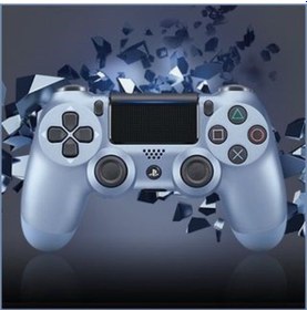 Resim Elvita PS4 Uyumlu V2 Oyun Kolu Titanium Blue 