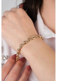 Resim 14 Ayar Altın Sıra Zincir Bileklik Gold Sarı Altın 