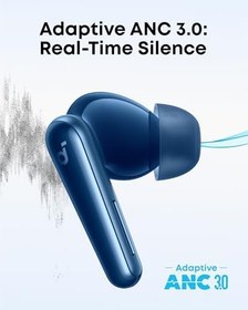 Resim Anker soundcore Liberty 5 Kulak İçi Bluetooth Kulaklık, Gerçek Zamanlı Gürültü Engelleme, 2 Kat Daha Güçlü Ses Azaltma, Hızlı Şarj, Dolby Audio, Mavi - A3957 