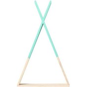 Resim Flybuy Yeşil Ahşap Bebek Duvar Rafı, Suntek Organizatör, Yatak Odası Dekorasyonu Yeşil 