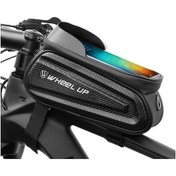 Resim Rogfer Wheel Up Sert Kabuk Bisiklet Çantası Ön Kiriş Çantası Dağ Bisikleti Cep Telefonu Dokunmatik Ekran Tüp Çanta Sürme Ekipmanları Beyaz Yansıtıcı Modeller Beyaz Yansıtıcı Modeller Beyaz 