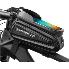 Resim Rogfer Wheel Up Sert Kabuk Bisiklet Çantası Ön Kiriş Çantası Dağ Bisikleti Cep Telefonu Dokunmatik Ekran Tüp Çanta Sürme Ekipmanları Beyaz Yansıtıcı Modeller Beyaz Yansıtıcı Modeller Beyaz 