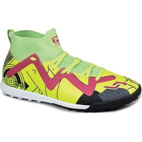 Resim Jump 29683 Neon Yeşil Çoraplı Halı Saha Krampon Futbol Ayakkabısı 001 