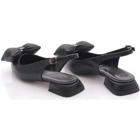 Resim Dgn 2888-1 Kadin Fiyonk Detayli Babet Siyah 