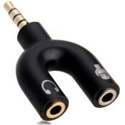 Resim Y Tipi Kulaklık ve Mikrofon Ayrıcı 3.5 Mm Stereo Splitter 