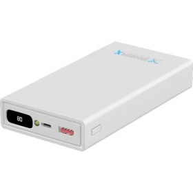Resim ENERX Powerbank 20000 Mah 2.1 Amper Dijital Göstergeli Enr-p20188dc Beyaz 