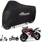 Resim Tcherchı Uv Korumalı Ve Güvenlik Kilidi Delikli Ağır Hizmet Su Geçirmez Motosiklet Kılıfı 