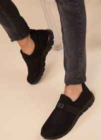 Resim BlackSea Black Sea Unisex Ortapedik Spor Ayakkabısı - Siyah - Siyah 