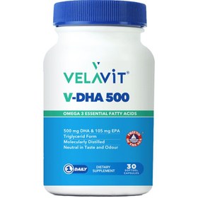 Resim Velavit V-DHA 500 mg 30 Kapsül 