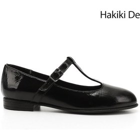 Resim Gönderi R Siyah Rugan Mary Jane Hakiki Deri Babet Siyah Rugan 