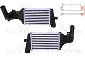Resim Opel Astra G 1998 ve Sonrası Uyumlu Turbo Radyatörü (Intercooler) 
