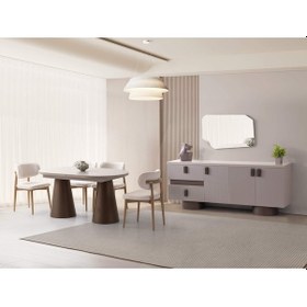 Resim Utah Yemek Odası Takımı %100 Mdf 