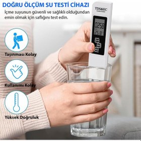 Resim Hymark 3in1 Dijital Tds Su Kalitesi Ph Değeri Sıcaklık Ölçüm Ciha 