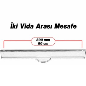 Resim Badem10 Saral Çizgili Soft Antik Sarı Çekmece Kulp 800 mm Gardrop Dolap Vestiyer Mutfak Banyo Mobilya Kulbu 