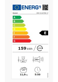 Resim Hoover 31102852 HRE-H11A2TBE-17 11 KG Isı Pompalı Çamaşır Kurutma Makinesi 